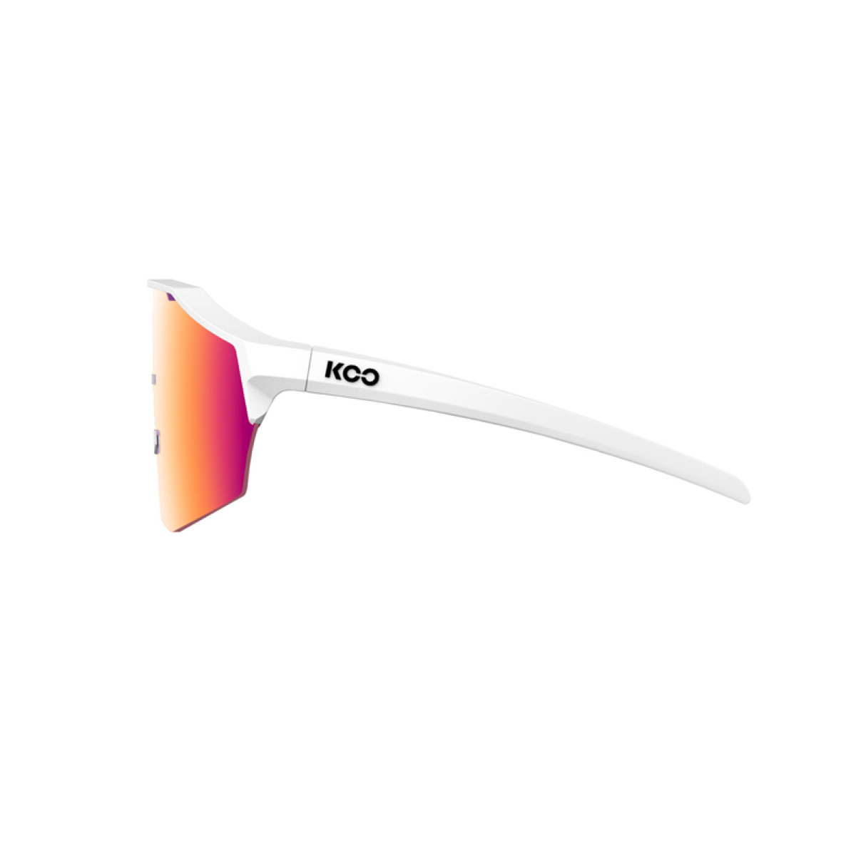 Koo Alibi Matte White / Photochromic Fuchsia Sunglasses for Road
